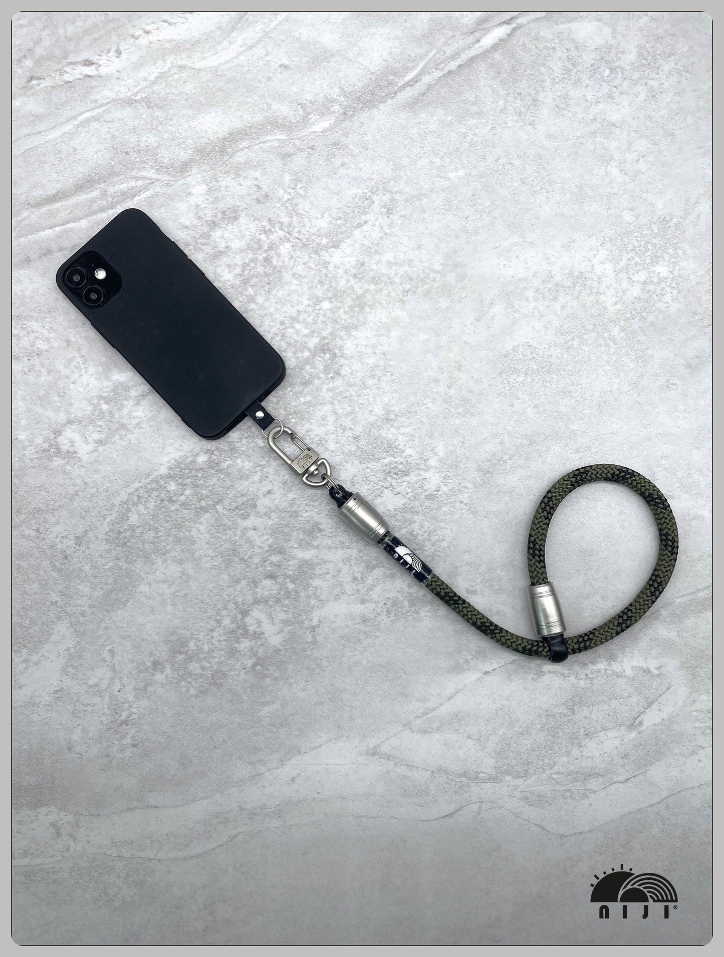 "NEW COLLECTION" 9.5mm camera / mobile wrist strap Camo