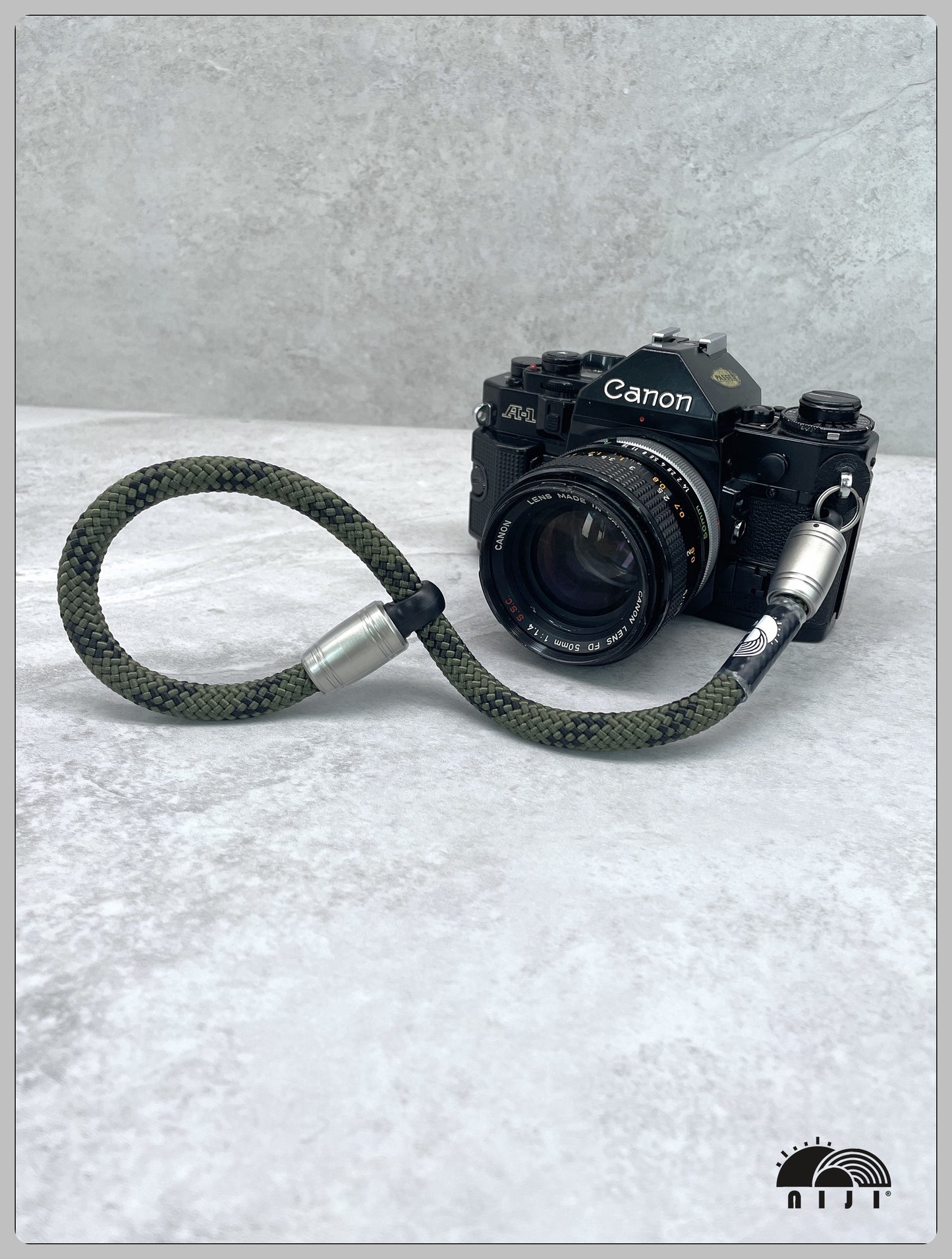 "NEW COLLECTION" 9.5mm camera / mobile wrist strap Camo