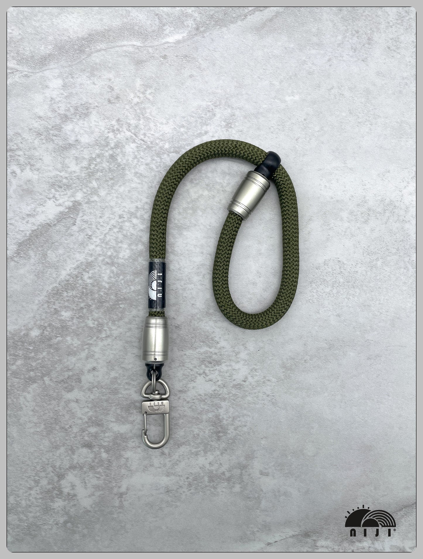 "NEW COLLECTION" 10mm camera / mobile wrist strap Olive color