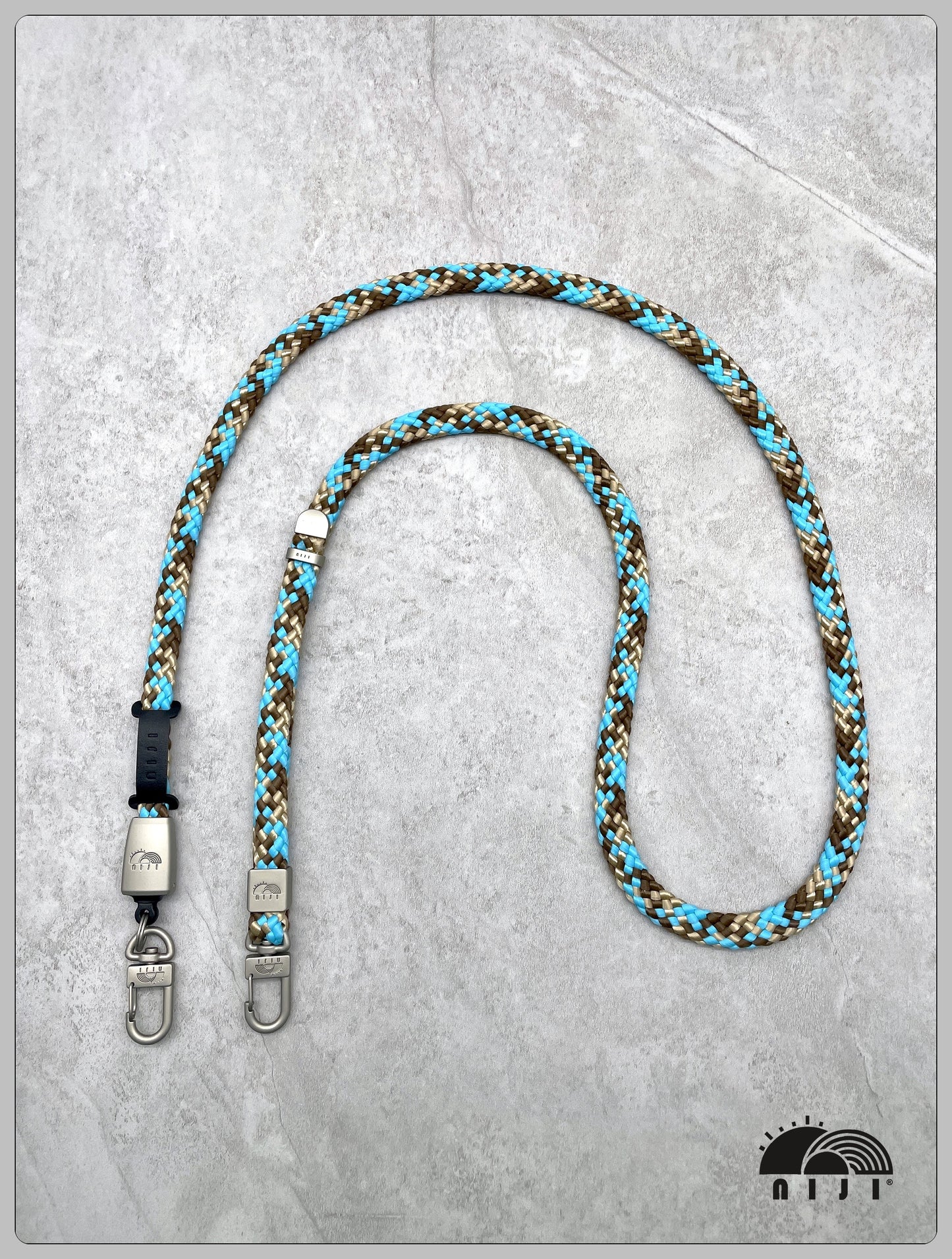 "新入荷"12mm coreless mobile strap Turquoise pattern