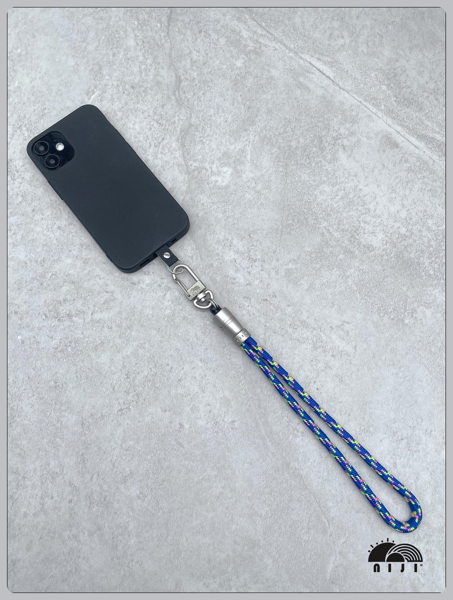 "SS24 new arrival" 6mm wrist strap Mountain dax blue color