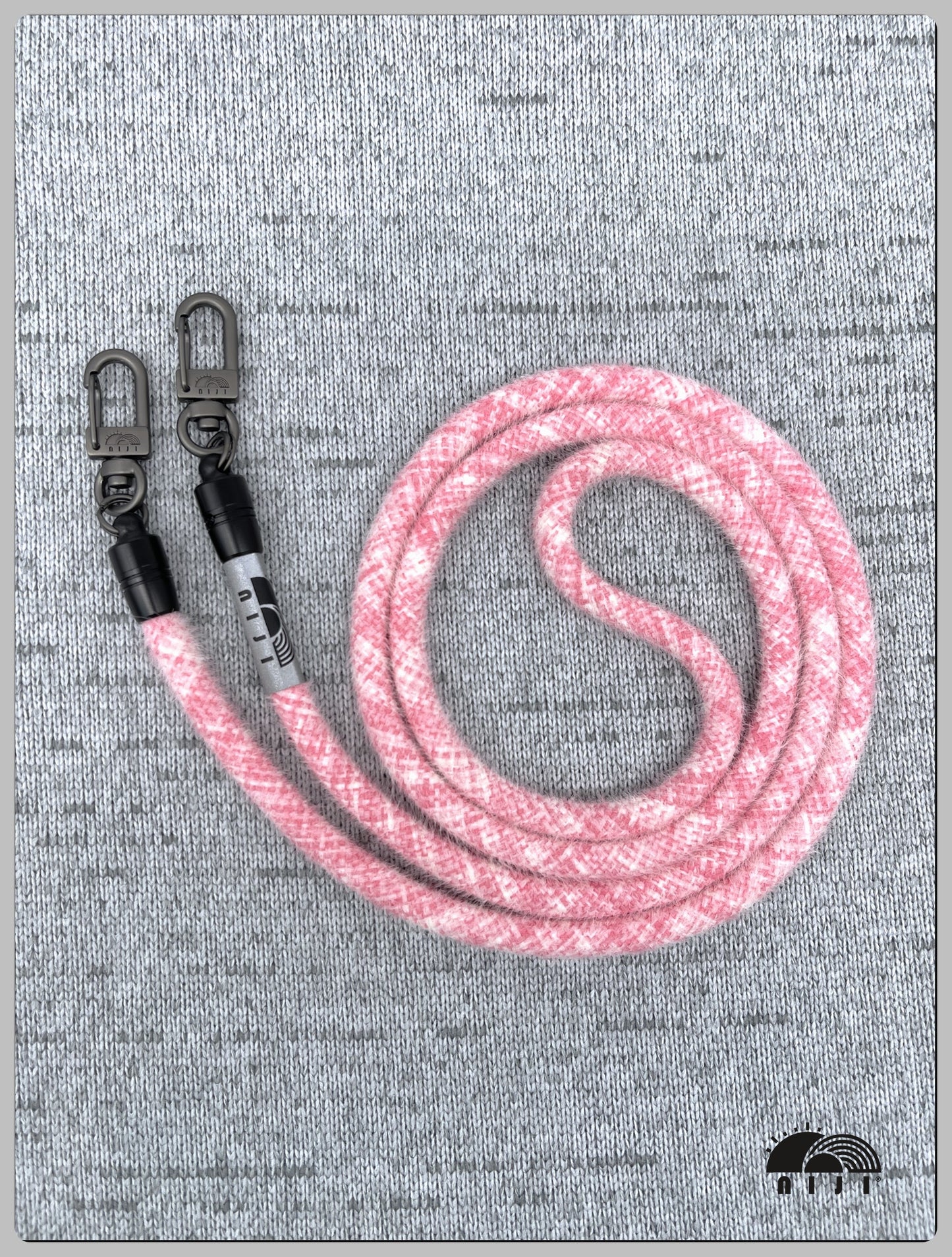 "FLURRY FURRY COLLECTION" 6mm Pink & White crosshatch